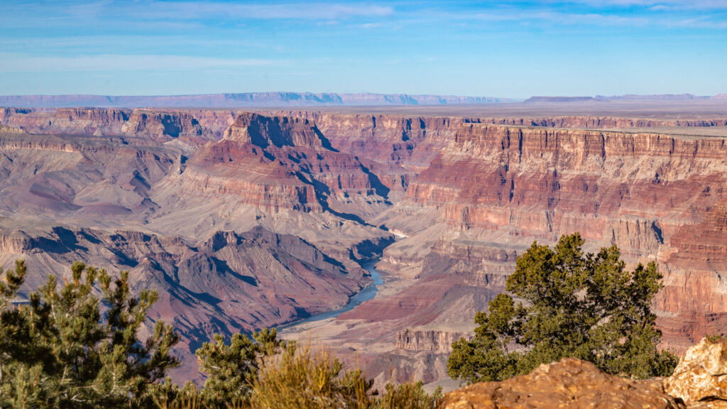 sunny day at the grand canyon