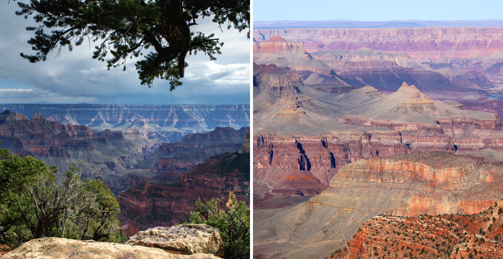 North Rim vs South Rim of the Grand Canyon