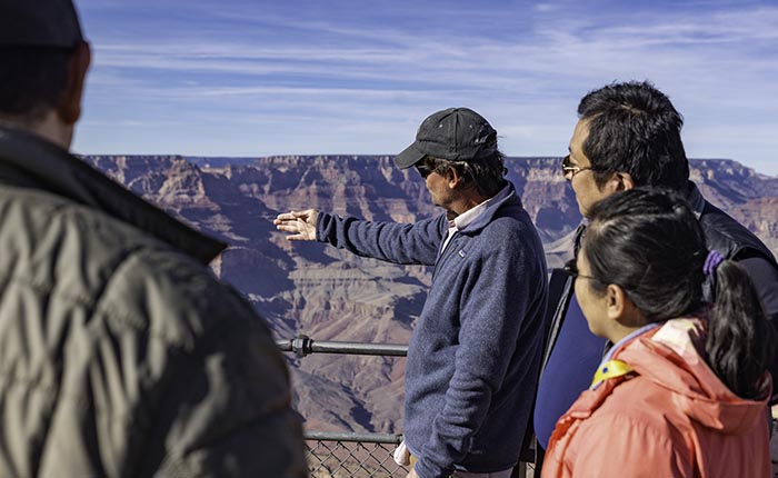 family on a custom private tour of the grand canyon
